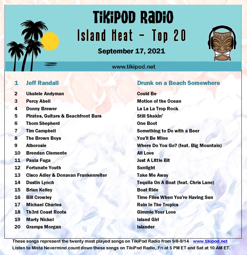 Top Reggae and Trop Rock on TikiPod Radio